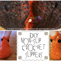 DIY Non-Slip Crochet Slippers